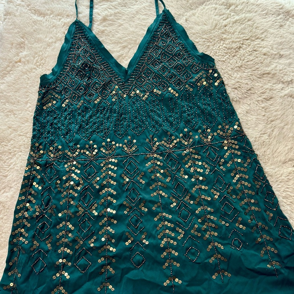 Free people, small emerald green dress